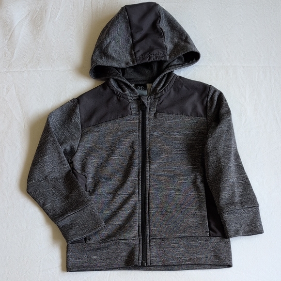 champion boys gray activewear sporty zip-up hoodie sweatshirt size xs (4/5) - Picture 1 of 9